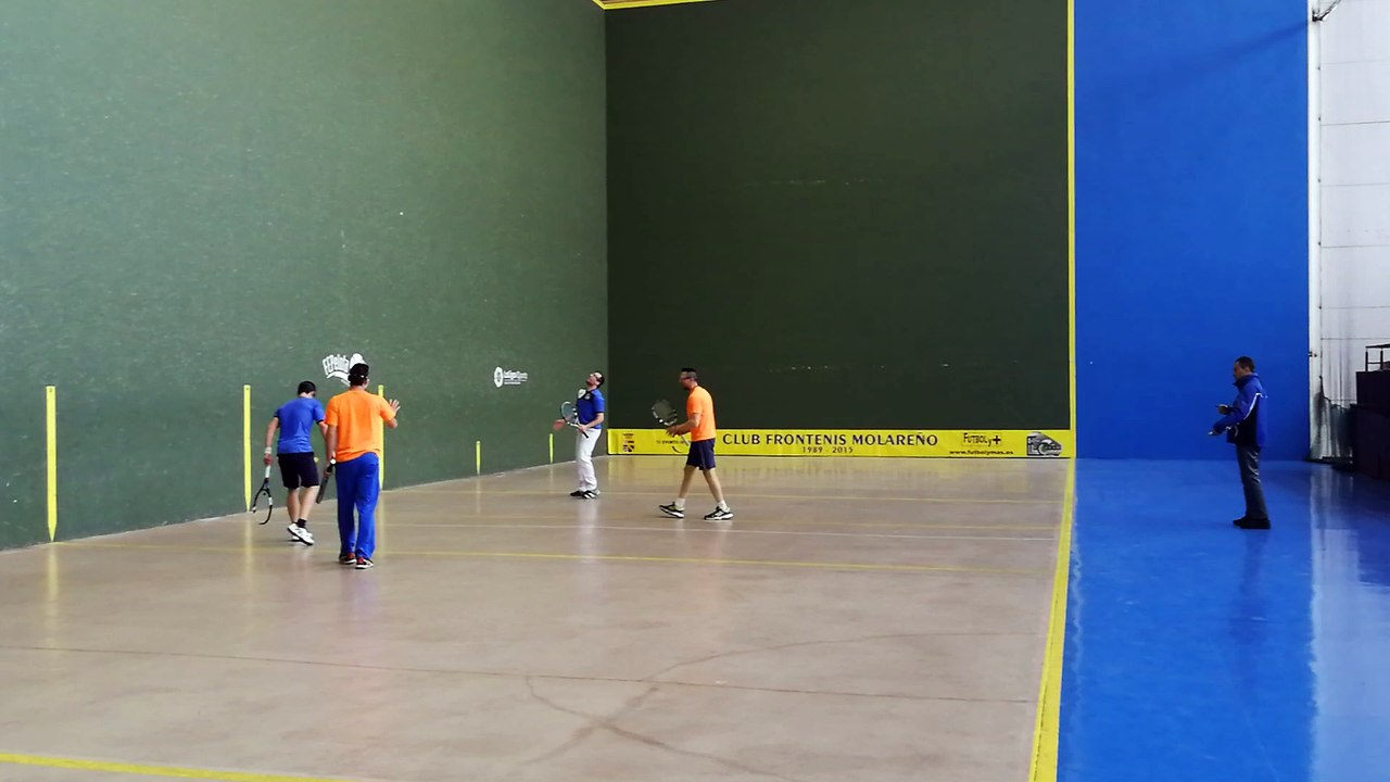 Frontenis honor 1ª partida Molareño vs Colmenar 2o set últimos tantos emocionantes