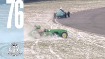 Classic F1 car meets snow