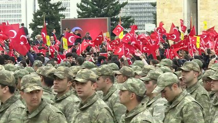 18 Mart Şehitleri Anma Günü ve Çanakkale Deniz Zaferi'nin 103. Yıl Dönümü - Anıtkabir ziyareti - ANKARA
