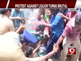 Chennai, protest against liquor turns fatal- NEWS9
