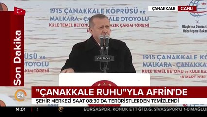 Çanakkale köprü açılışı