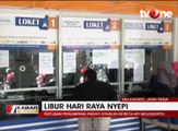 Libur Nyepi, Ratusan Penumpang Padati Stasiun KA mojokerto