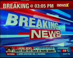 Smriti Irani hits back at Congress President Rahul Gandhi over 'Gabbar' jibe