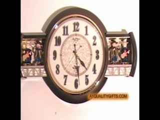 Country Jamboree Rhythm Small Word Wall Clock