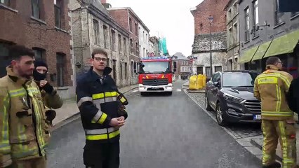 Camion avec bonbonnes d'hydrogène bloqué à Beaumont