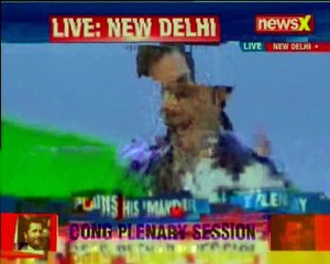 Congress President Rahul Gandhi addresses at the Congress Plenary Session