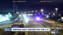 Wrong way driver stopped in Phoenix