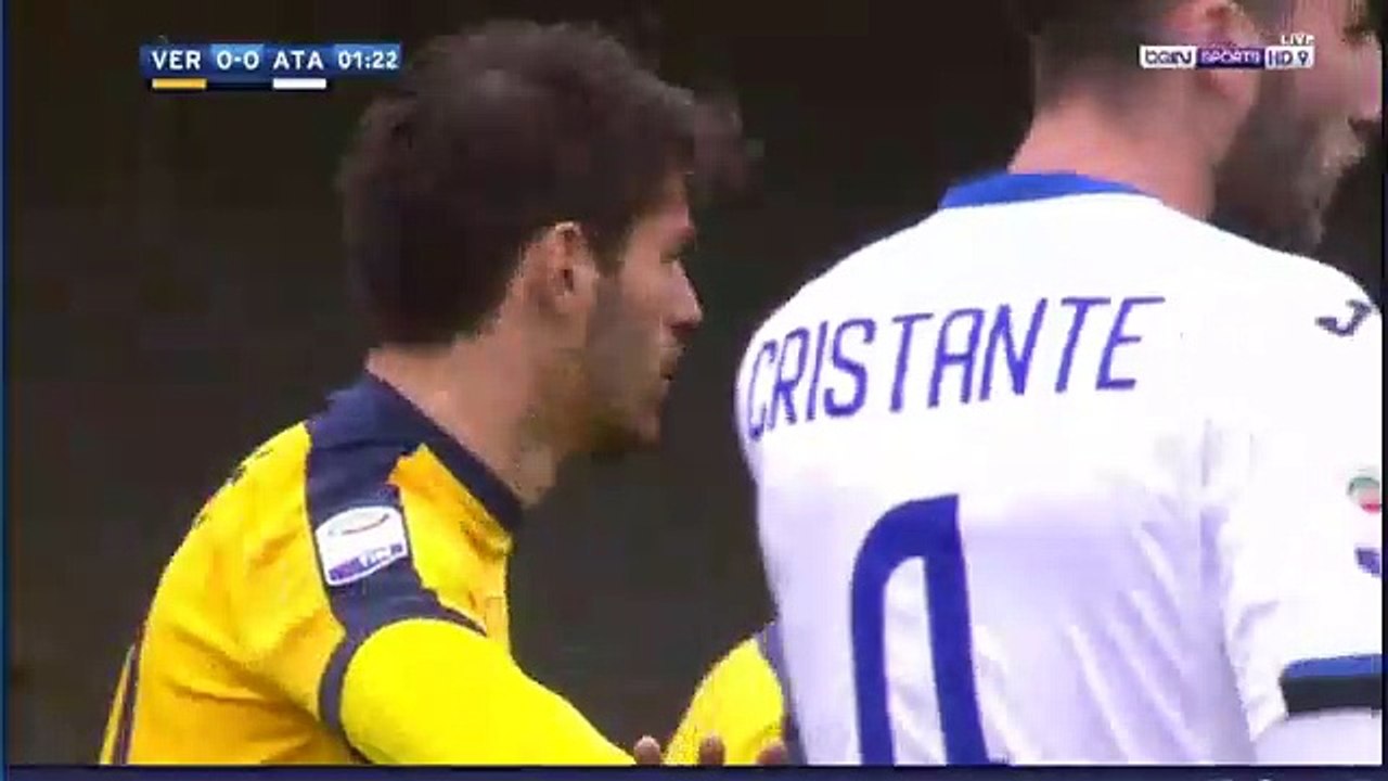 Bryan Cristante Goal ~ Hellas Verona vs Atalanta 0-1 /18/03/2018 Serie A