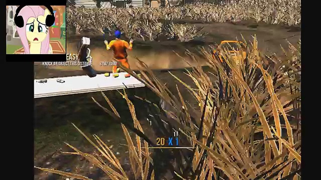 Fluttershy plays Goat Simulator