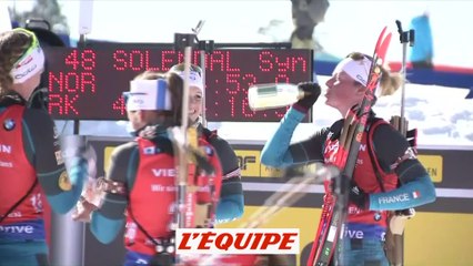 Champagne et cotillons pour Dorin - Biathlon - CM (F)