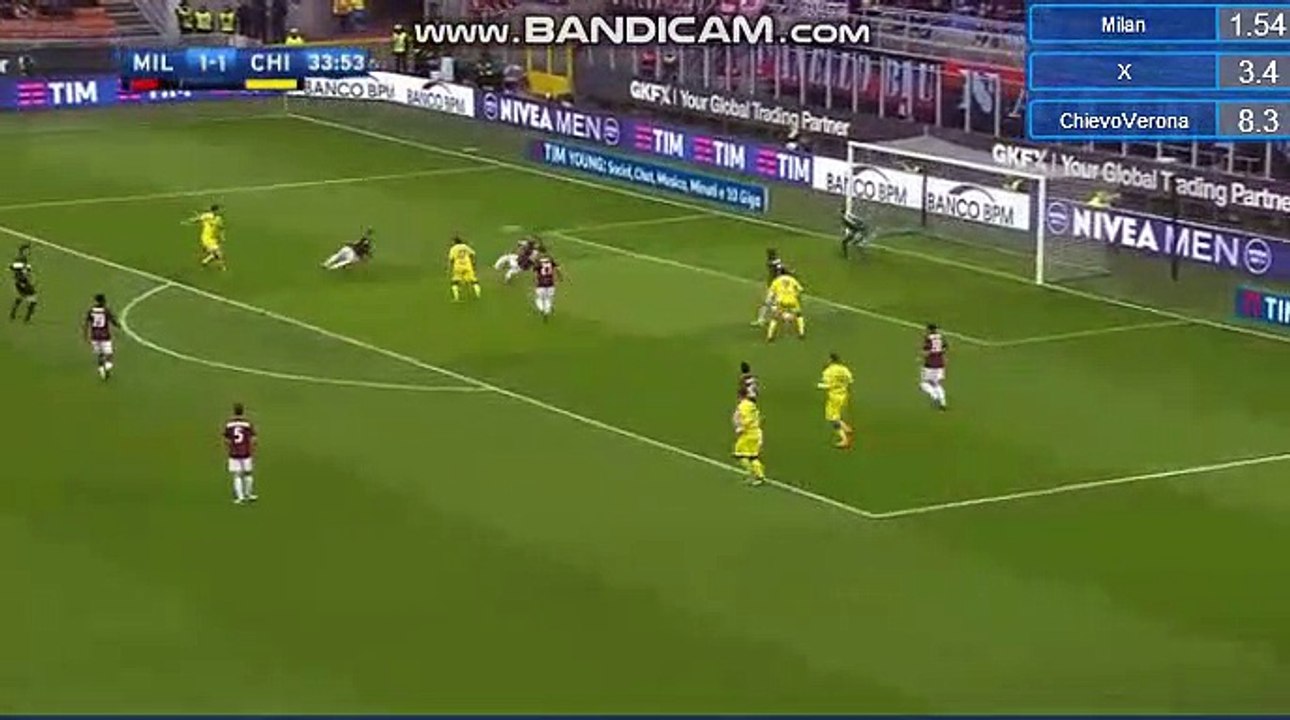 Roberto Inglese Goal HD - AC Milan 1-2 Chievo Verona 18.03.2018