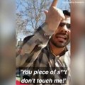 An Iranian man slaps this woman for refusing to wear a hijab