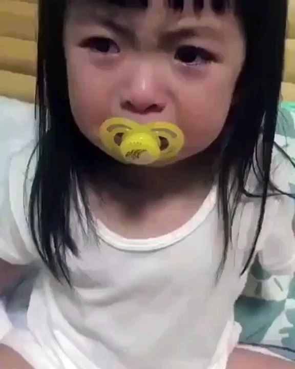 Girl crying funny