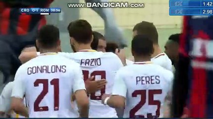 Crotone 0-1 AS Roma Stephan El Shaarawy Goal HD - 18.03.2018