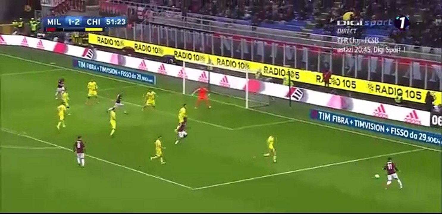 Patrick Cutrone Goal ~ AC Milan vs Chievo 2-2 /18/03/2018 Serie A