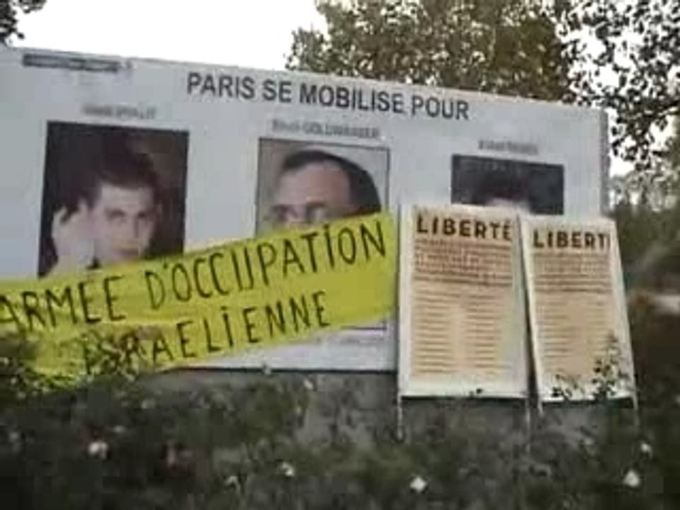 manif contre la légitimisation de l'occupation d'israel