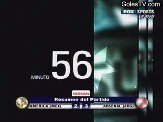 America 2-3 ArsenaI (Copa Sudamericana) Final Ida