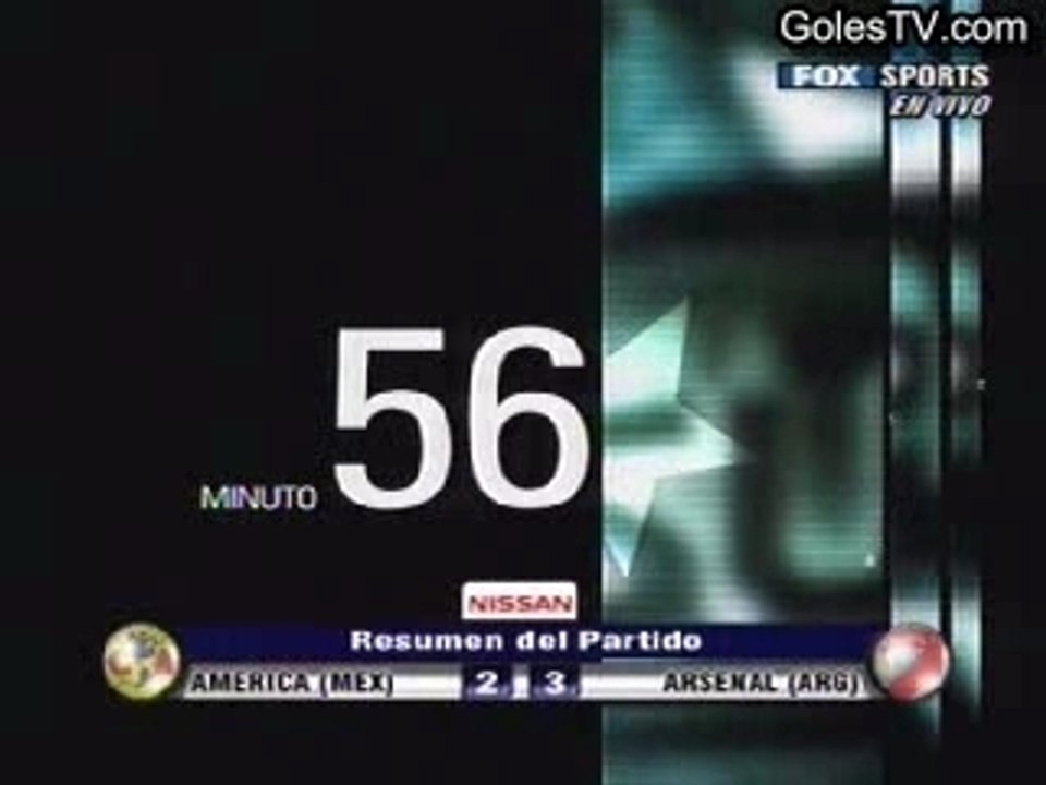 America 2-3 ArsenaI (Copa Sudamericana) Final Ida
