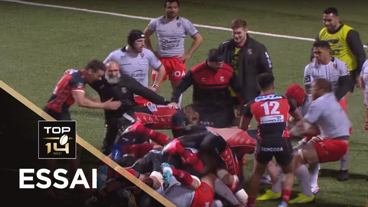 TOP 14 - Essai Steven SYKES (USO) - Oyonnax - Toulon - J21 - Saison 2017/2018