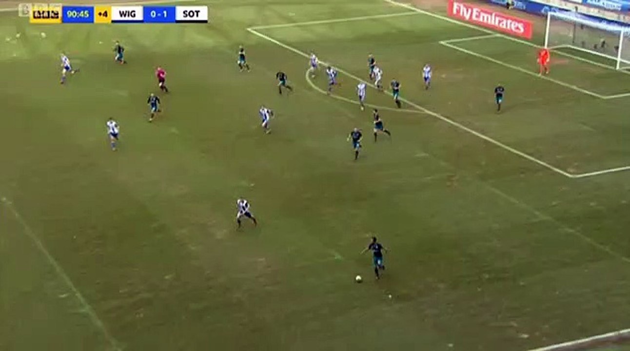 Cedric Soares Goal - Wigan vs Southampton 0-2  18/03/2018