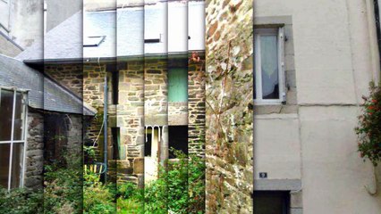 CARHAIX CENTRE, immeuble à rénover de 207 m²  comprenant 8 appartements et une longère de 50 m²