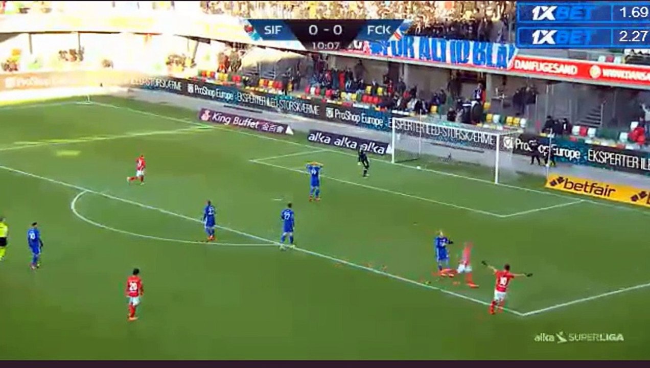 Vladimir Rodic Goal HD - Silkeborg 1-0 FC Copenhagen 18.03.2018