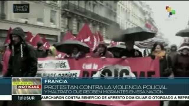 Franceses protestan contra violencia policial y el racismo