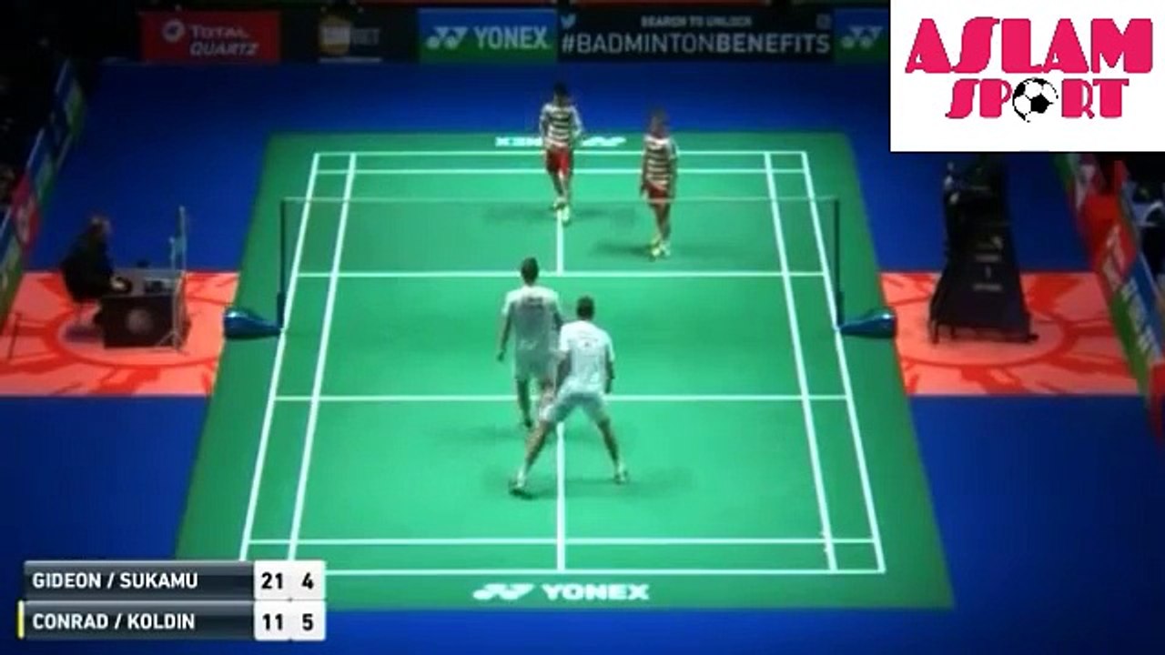Ditegur Wasit KEVIN/GIDEON Mainnya Jadi MENGGILA ALL ENGLAND 2018