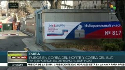 Rusos en Corea del Norte y Corea del Sur ejercen su derecho al voto