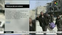 Ejército sirio anuncia tregua humanitaria de 24hrs en Guta Oriental
