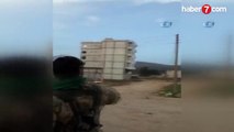 Bordo bereliler Afrin merkezine böyle girdi