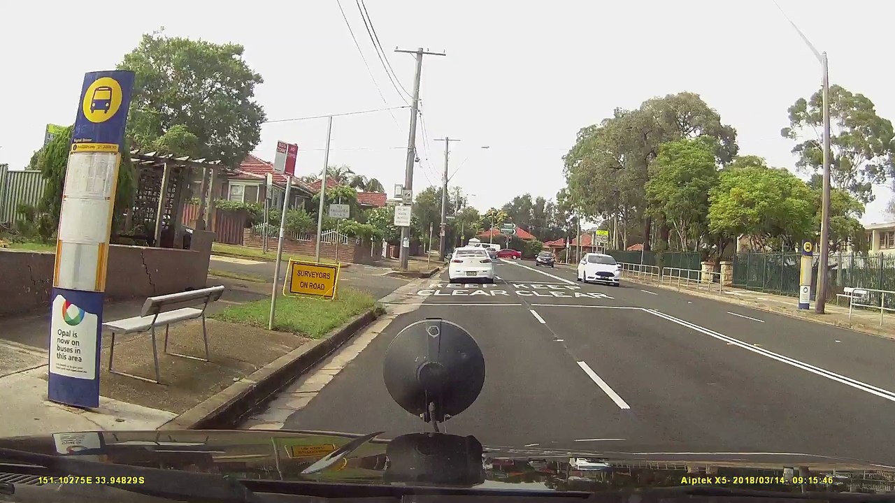 Impatient Driver Takes Sidewalk