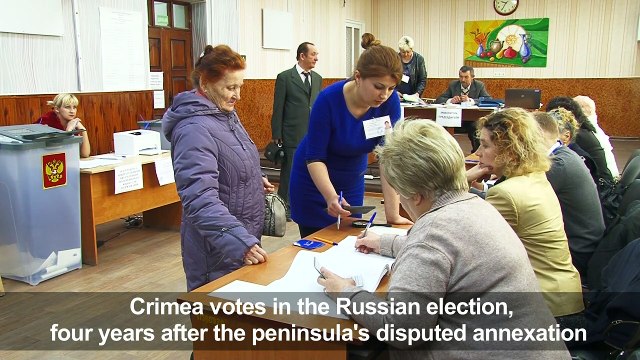Vote in Crimea, Tatars largely ignore Russian election