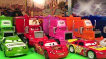 10 Truck Haulers and Racers Disney Pixar Cars Piston Cup racers Hauler Ligtning Mcqueen Mack Hauler