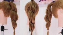 Coleta con Trenza de Espiga Circular - Twisted Fishtail Braid Hairstyle