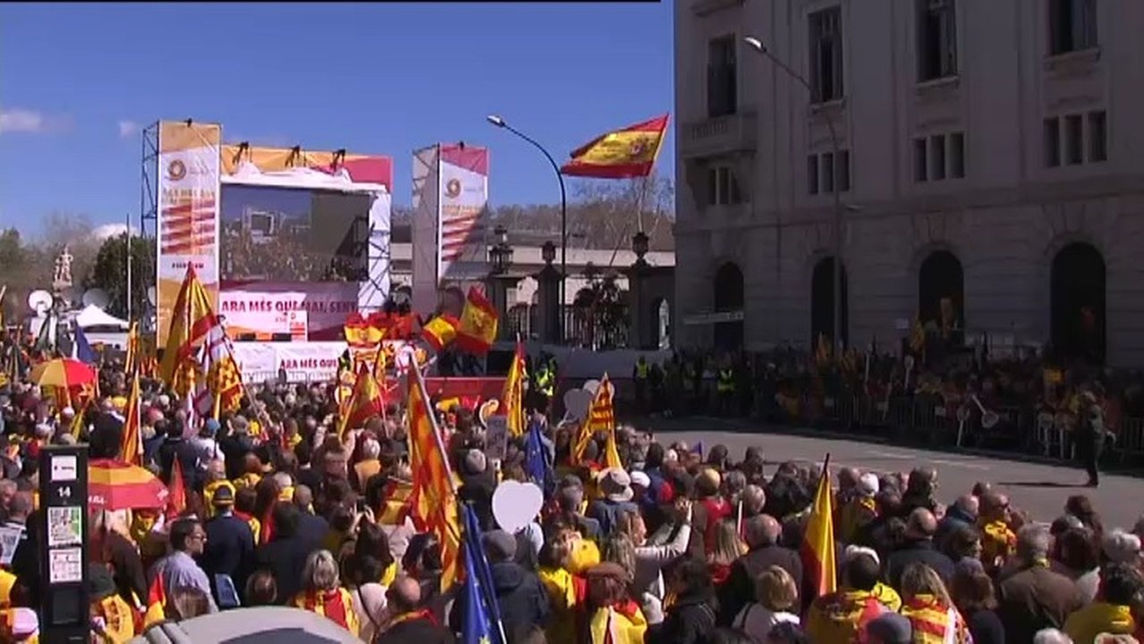 Manifestación Sociedad Civil en Cataluña