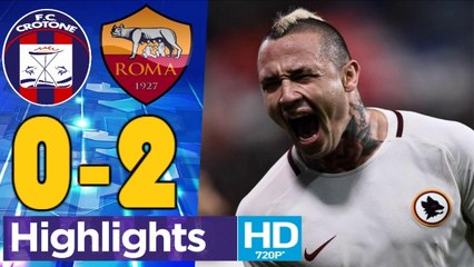 Crotone vs Roma 0 - 2 Highlights 18.03.2018 HD