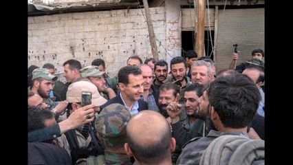 Assad remercie les "héros de l'armée arabe syrienne" d'avoir "sauvé" Damas