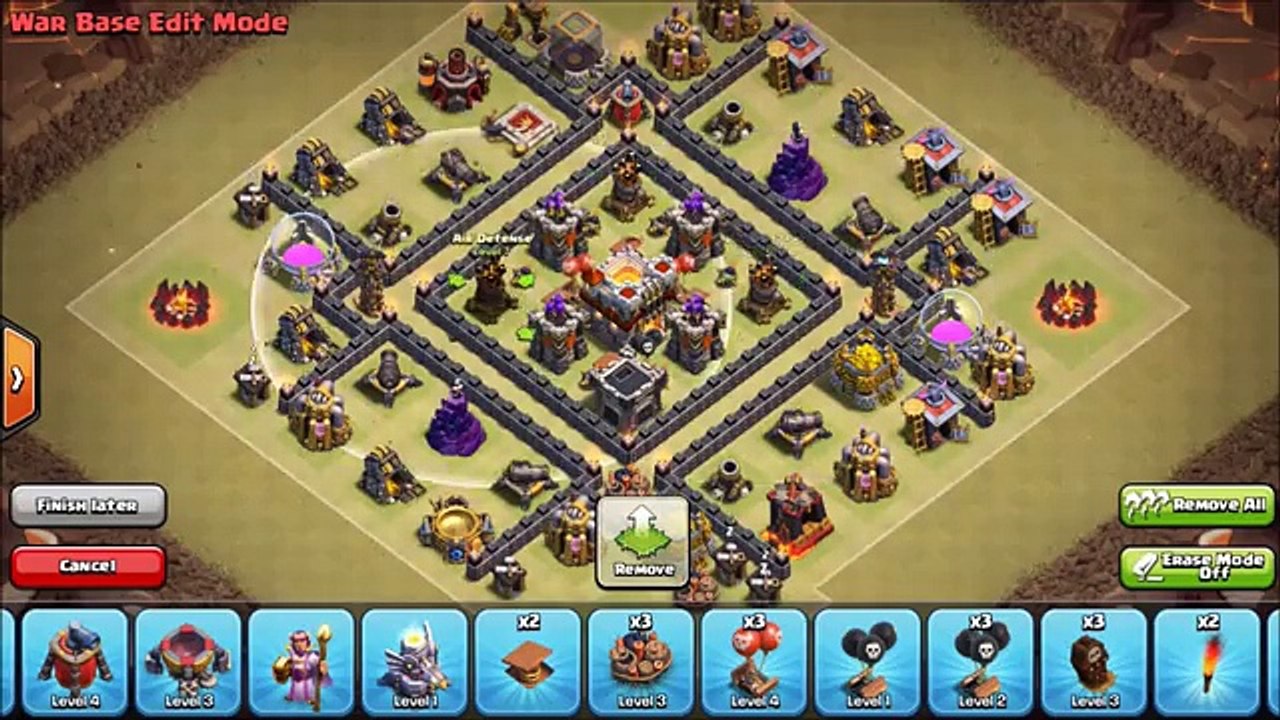 TH7 Anti Dragon War Base ● Town Hall 7 Base Setup Layout Strategy ● Clash of Clans TH7 3 Air Defense
