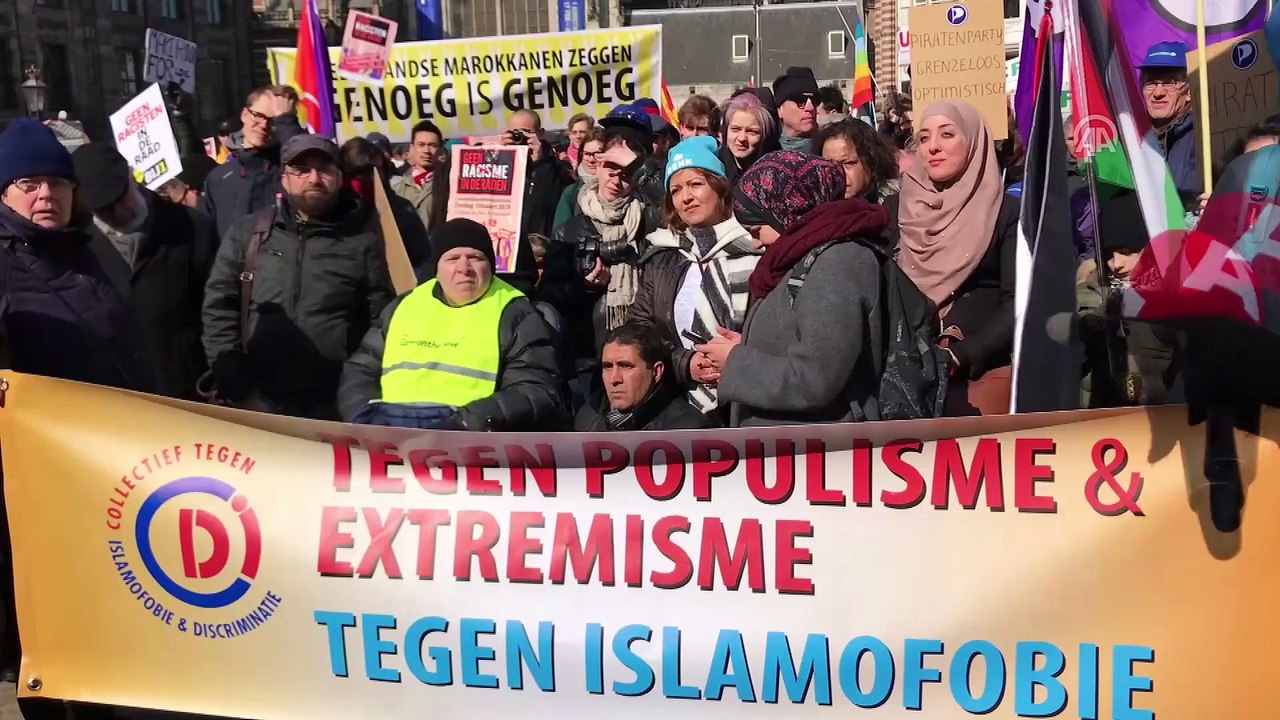 Hollanda'da ırkçılığa ve ayrımcılığa karşı gösteri - AMSTERDAM