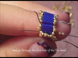 Caterpillar Bracelet with Tila beads Beading Tutorial by HoneyBeads1 (Photo tutorial)