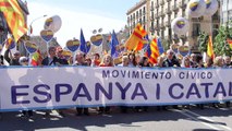 Anti-separatistas pedem 'sensatez' na Catalunha
