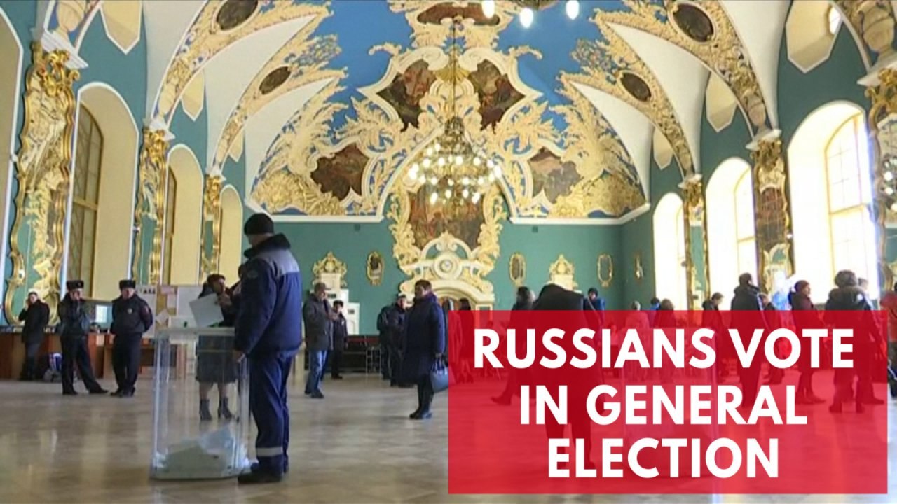 Russians go to the polls to vote in the general election
