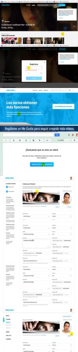 como crear una cuenta en dailymotion y subir videos