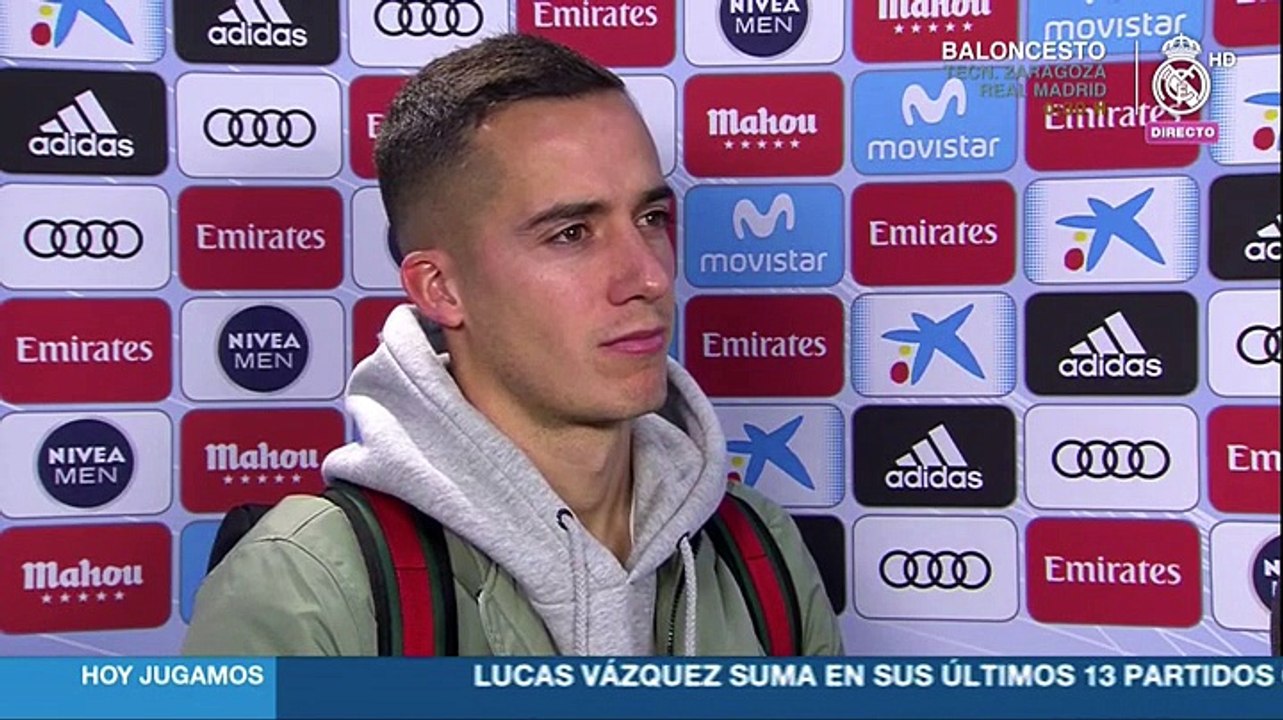 Lucas Vázquez: "Cuanto mejor esté Cristiano, mejor está el Madrid"