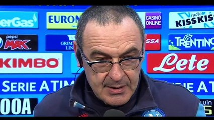 SARRI post NAPOLI-GENOA 1-0"se il campionato è ancora vivo è solo merito nostro"