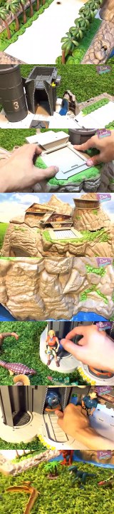 DINO VOLCANO ISLAND BATTLE PLAYSET! Takara Tomy Fun Dinosaur Toys & Action Figures for Kids!