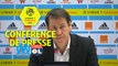 Conférence de presse Olympique de Marseille - Olympique Lyonnais (2-3) : Rudi GARCIA (OM) - Bruno GENESIO (OL) / 2017-18