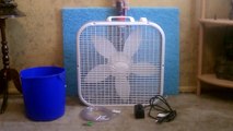 Homemade Evaporative Air Cooler! - Simple Box Fan Conversion - EASY Instructions!