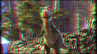 Dinossauros 3D Animation - Red Cyan 3D video - 3D Movie Trailer